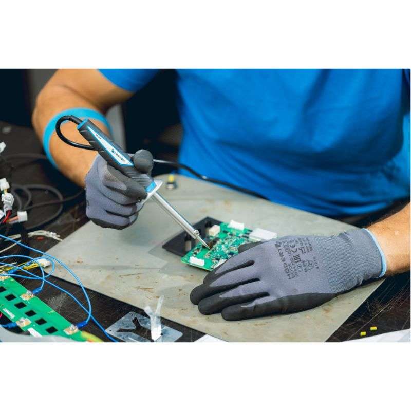 Паяльник електричний 30W 430°C Hogert 50Гц 220В зі знімним жалом (HT2C305)