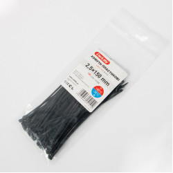 Хомути пластикові чорні 2.5x150 CarLife (BL2.5x150)