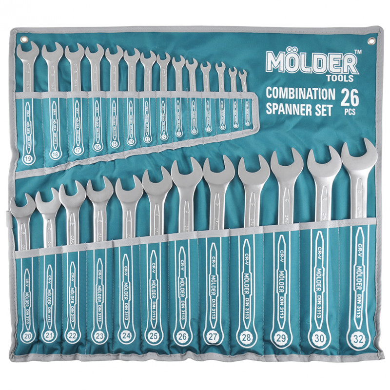 Набір ключів комбінованих 26шт (6-32мм) Molder (MT58126)