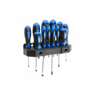 Набір викруток 12шт сталь S2 Hogert з магнітним захватом PH SL (HT1S097)