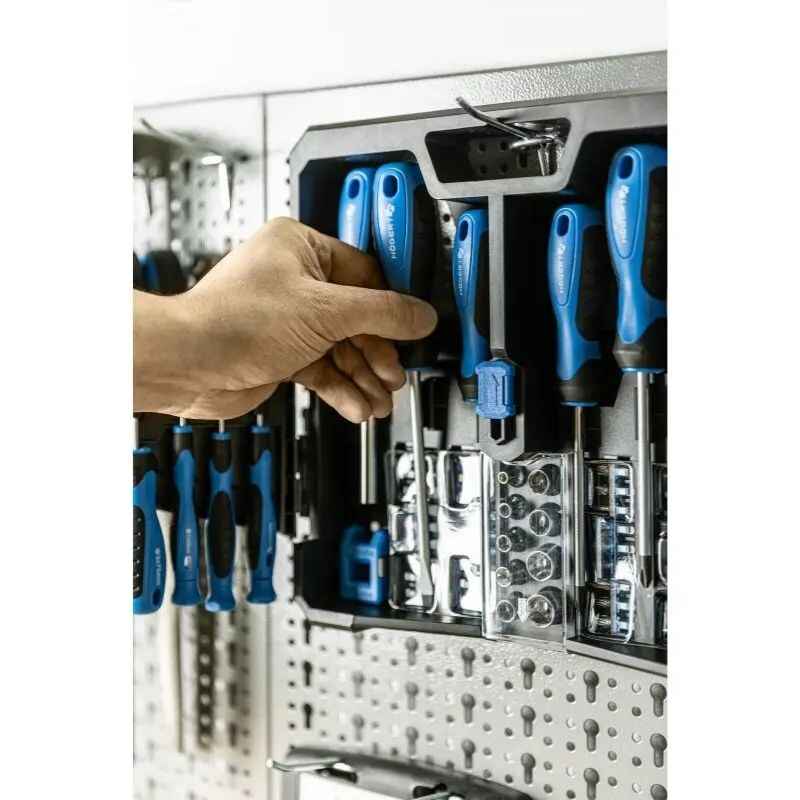 Набор отверток и бит 63шт CrV сталь S2 Hogert для точных работ PH SL Torx (HT1S105)