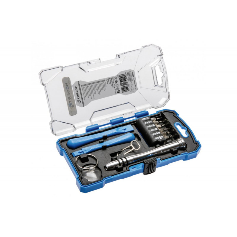 Викрутки для точних робіт Hogert 17 шт в кейсі (HT1S271)