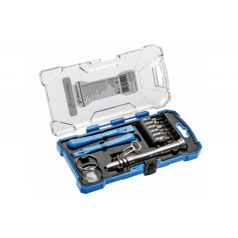 Викрутки для точних робіт Hogert 17 шт в кейсі (HT1S271)