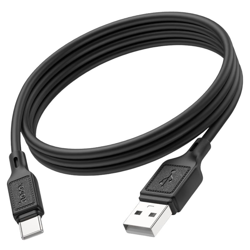 Кабель для зарядки и синхронизации Type-C 1м 3А Hoco X90 силикон черный (X90-t)