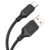 Кабель для зарядки и синхронизации Type-C 1м 3А Hoco X90 силикон черный (X90-t)