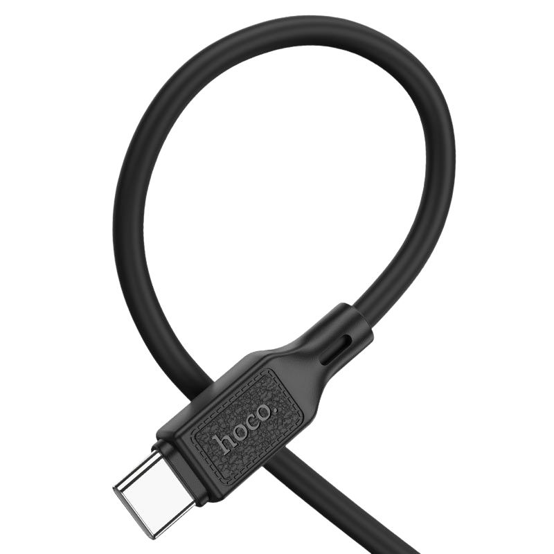 Кабель для зарядки и синхронизации Type-C 1м 3А Hoco X90 силикон черный (X90-t)