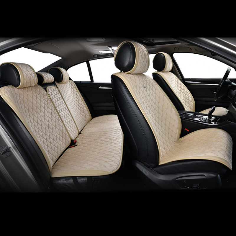 Накидки на сиденья авто премиум передние и задние премиум класса Beltex New York комплект бежевый (BX84500)