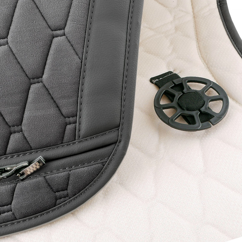 Накидки на сидіння авто преміум передні та задні преміум класу Beltex New York комплект чорний (BX84100)