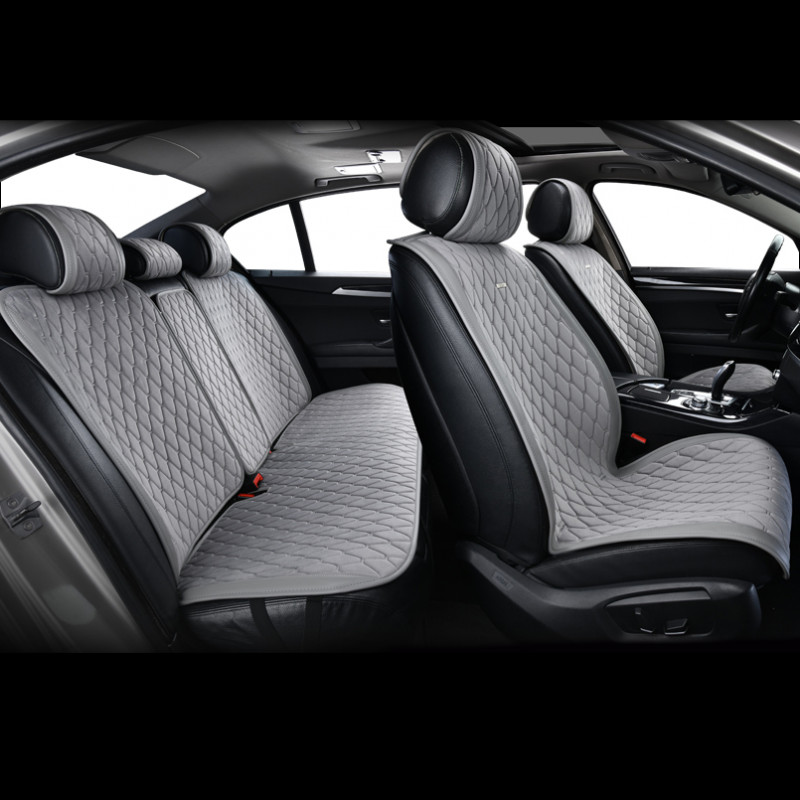 Накидки на сидіння авто преміум передні та задні преміум класу Beltex New York комплект сірий (BX84200)
