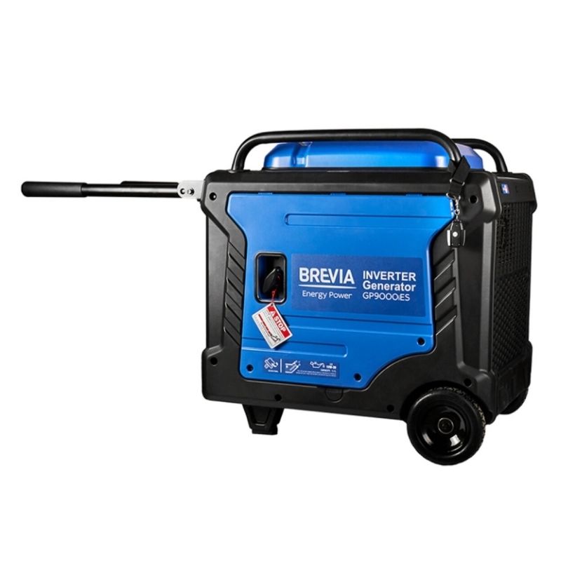 Генератор бензиновий інверторний 8,0 кВт BREVIA з електростартером і системою AVR 230В чиста синусоїда (GP9000iES)