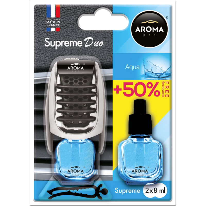 Ароматизатор до машини 8 мл Aroma Car Supreme Duo - Aqua (92253)