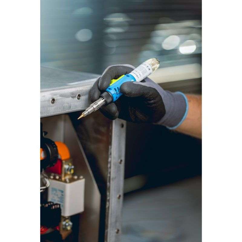 Газовый паяльник 3в1 220W 400°C Hogert 50Гц 220В со съемным жалом (HT2C401)
