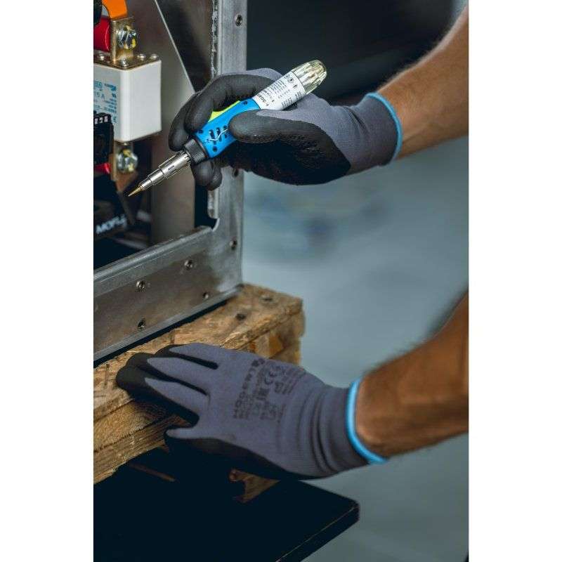 Газовый паяльник 3в1 220W 400°C Hogert 50Гц 220В со съемным жалом (HT2C401)
