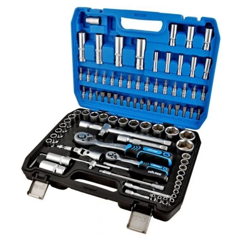 Набір інструментів 1/2″ 1/4″ 94шт 72T CrV Molder у кейсі (MT60094)