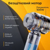 Пилосос автомобільний акумуляторний 100Вт Gearo 4в1 20000PA 6000мАч 7 насадок сірий (GE0121)