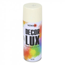 Акриловая краска кремовая NOWAX Decor Lux (9001), 450мл (NX48052)