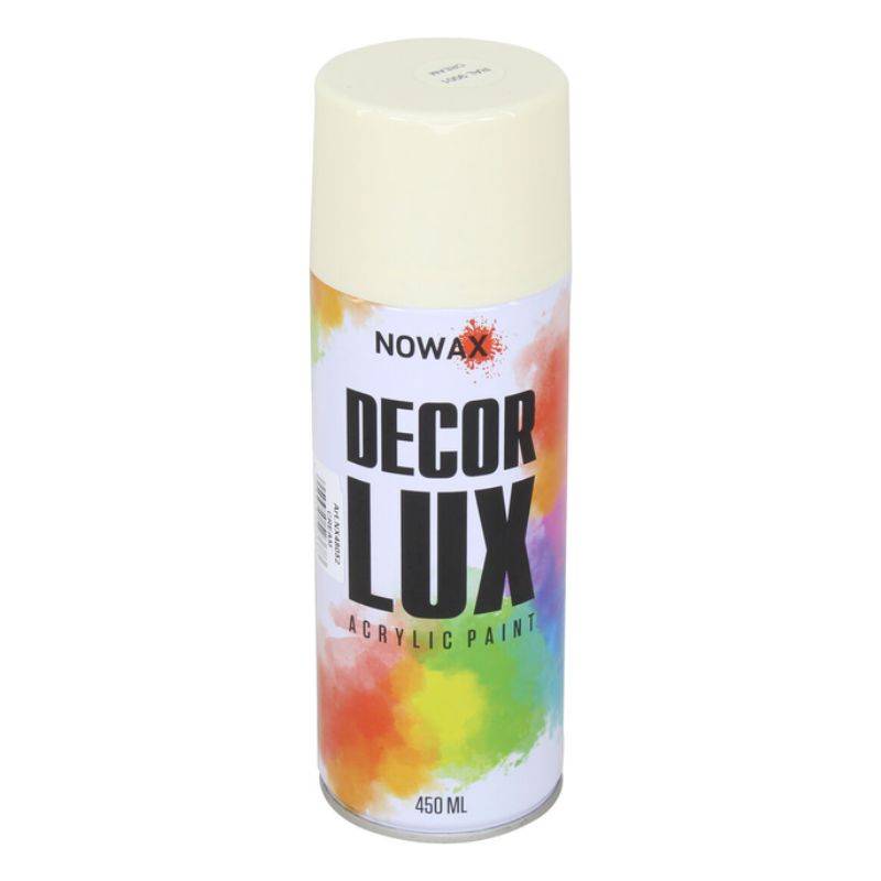 Акриловая краска кремовая NOWAX Decor Lux (9001), 450мл (NX48052)