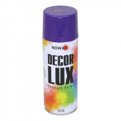 Акриловая краска фиолетовая NOWAX Decor Lux (4008), 450мл (NX48056)