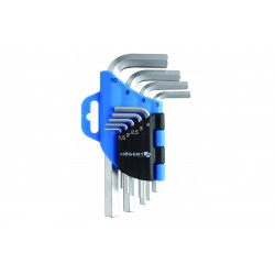 Набір ключів Г-подібних Hogert 1,5-10 мм CrV 9 шт (HT1W802)