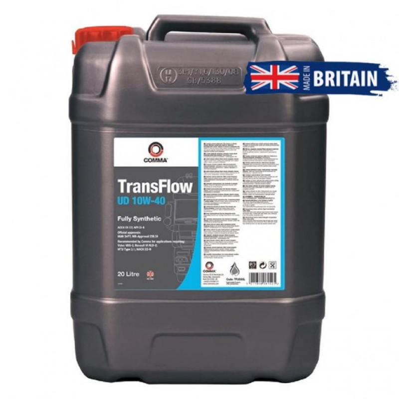 Моторна олива Comma TRANSFLOW UD 10W-40 API CI-4; ACEA E6/E7 20л (TFUD20L)