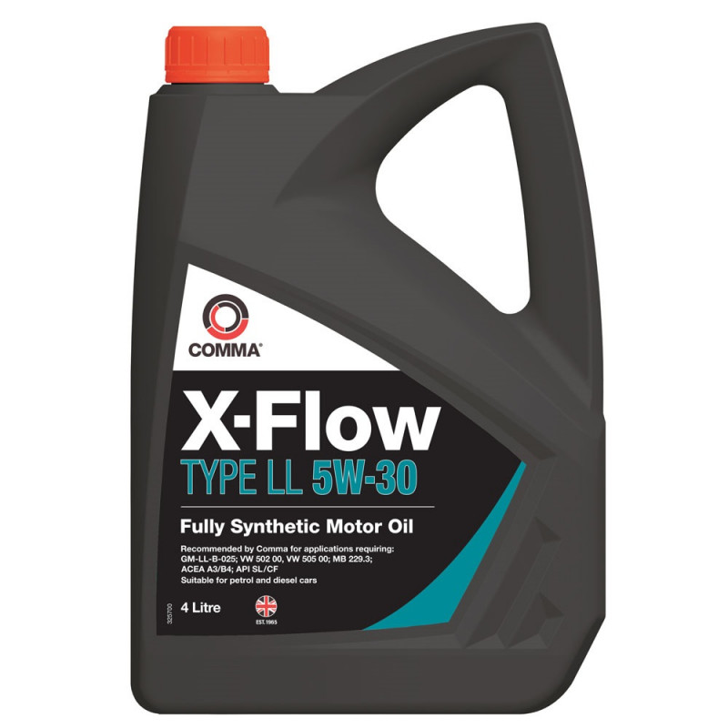 Моторна олива Comma X-FLOW TYPE LL 5W30 API SL, CF; ACEA A3/B4 4л (XFLL4L)