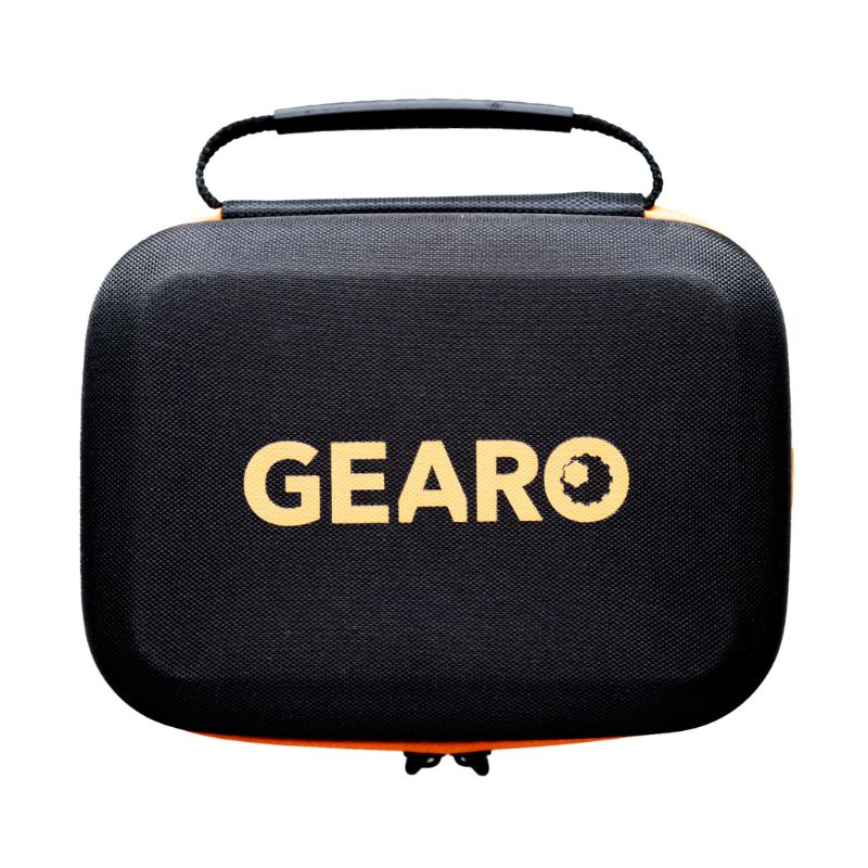 Автокомпресор повітряний з пусковим пристроєм джамп стартером і повербанком Gearo 40л/хв 10Атм 12000 мАг 1000А (GE0101)