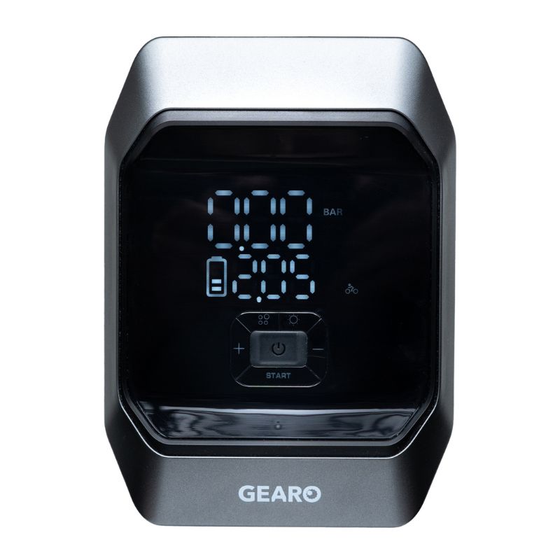 Автокомпресор повітряний з пусковим пристроєм джамп стартером і повербанком Gearo 40л/хв 10Атм 12000 мАг 1000А (GE0101)