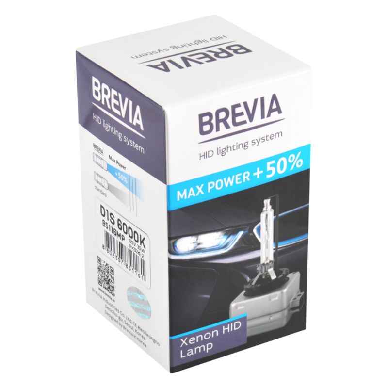 Лампа D1S+50% 6000K Brevia (1 шт) (85116MP)
