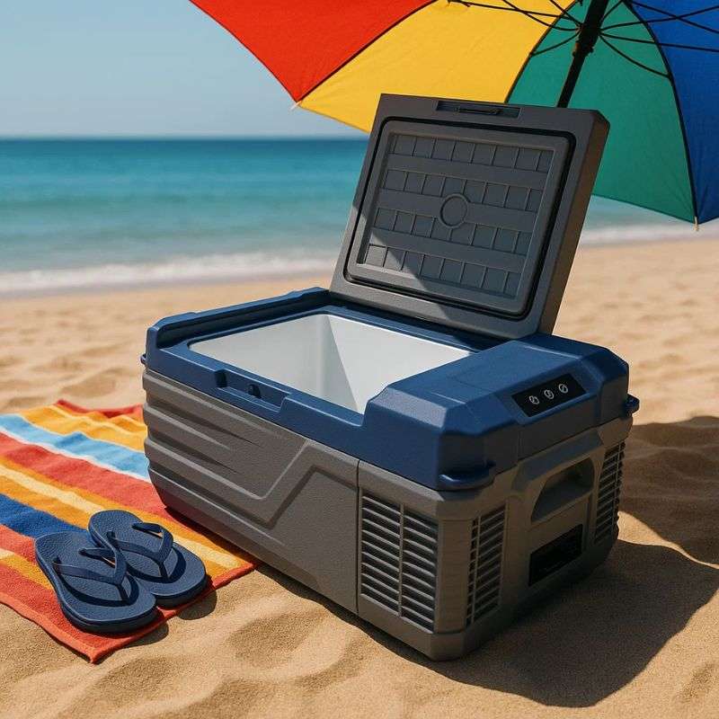 Портативний холодильник 15л Gearo автохолодильник компресорний пластиковий 12/24В 220В (NL15)