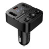FM-модулятор в машину 3А 35W Hoco E87 Bluetooth/Type-C/USB чорний (E87)