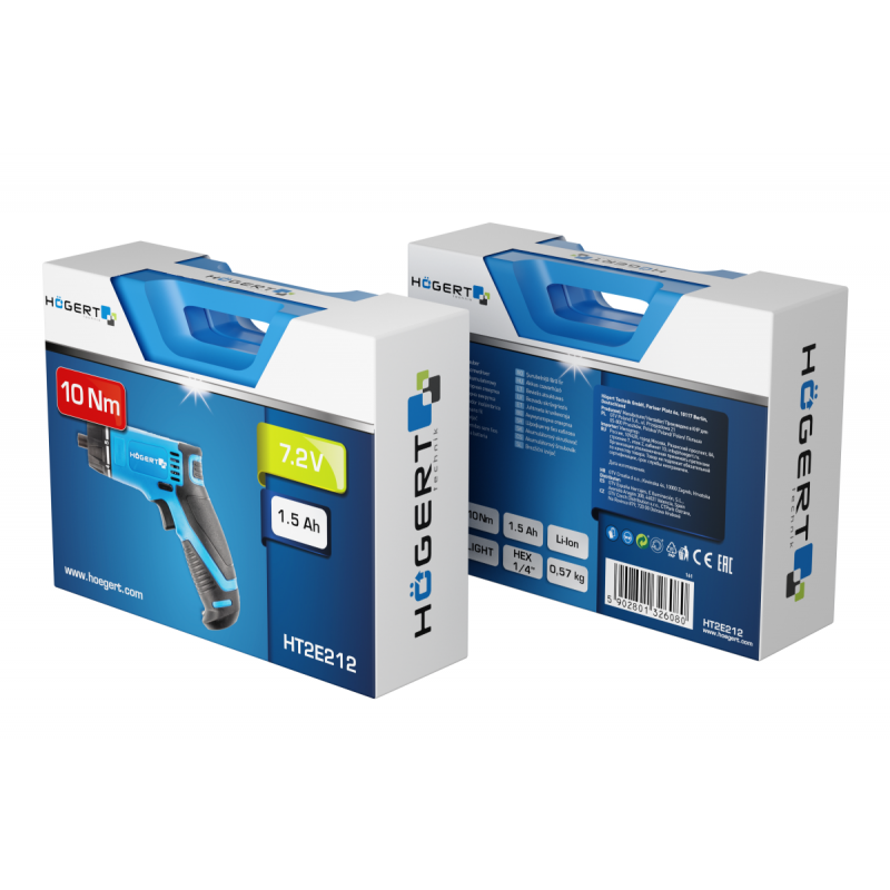 Акумуляторна викрутка 7.2V Hogert (HT2E212)