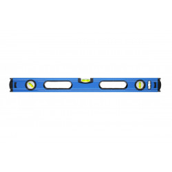 Рівень алюмінієвий 60 см, 3-х пухирцевий синій Hogert (HT4M006)