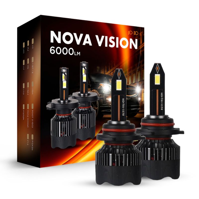 Світлодіодні лампи HВ4 9006 для авто Carlamp Nova Vision Led автолампи 6000 Lm 6500 K (NoVHB4)